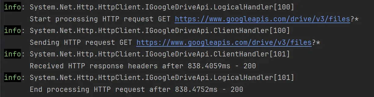 API call with valid access token