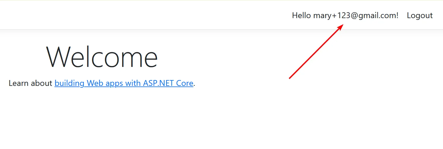 Confusing email address displayed in navigation
