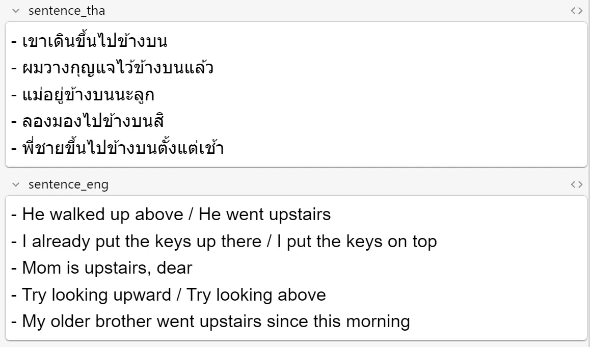 Example sentences using the word